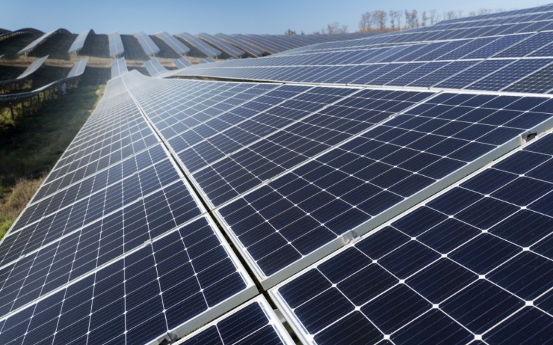 solar panel on rooftop